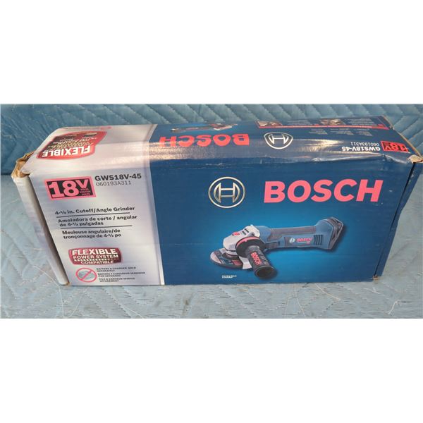 Bosch GWS18V45 Cutoff Angle Grinder 18V (Tool Only)  New in Box