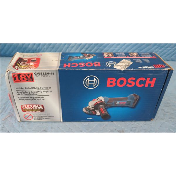 Bosch GWS18V45 Cutoff Angle Grinder 18V (Tool Only)  New in Box