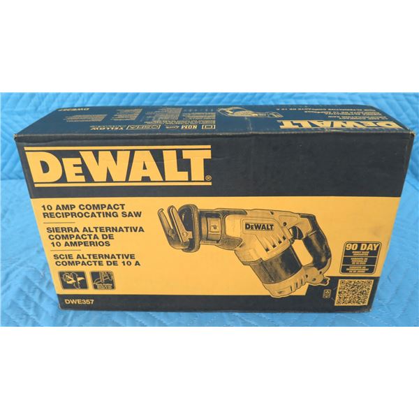 DeWalt DWE357 Reciprocating Saw New in Box