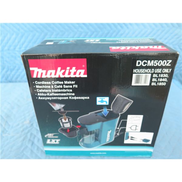 Makita DCM500Z Coffee Maker 18V (Tool Only) New in Box