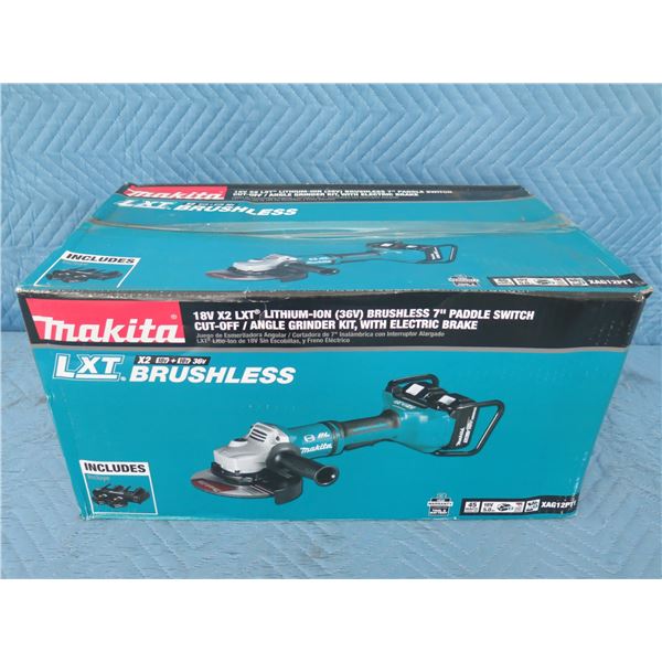 Makita XAG12PT1 Grinder 7" LXT Brushless 36V Kit New in Box
