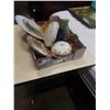 Image 1 : LOT OF ART GLASS AND CHINA DISHES, NIPPON, COBALT GLASS, DEPRESSION GLASS, CARNIVAL GLASS