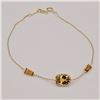 Image 1 : NEW 10KT YELLOW GOLD GENUINE CITRINE BRACELET W/ APPRAISAL $995
