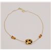 Image 3 : NEW 10KT YELLOW GOLD GENUINE CITRINE BRACELET W/ APPRAISAL $995