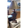 Image 2 : BRASS FLOOR LAMP AND LARGE TABLE LAMP