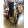 Image 1 : MIRRORED GLASS SHELF WITH 2 MIRRORED DRAWERS