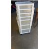 Image 3 : 3 PLASTIC ROLLING ORGANIZERS - 6 AND 7 DRAWERS