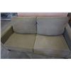 Image 8 : GREEN UPHOLSTERED JAYMAR SOFA , OTTOMAN AND ARMCHAIR