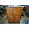 Image 8 : TEAK 3 DRAWER WARDROBE - 38 INCHES WIDE X 17 DEEP X 49.5 TALL