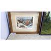 Image 8 : Signed horse painting on board with grand canyon deer