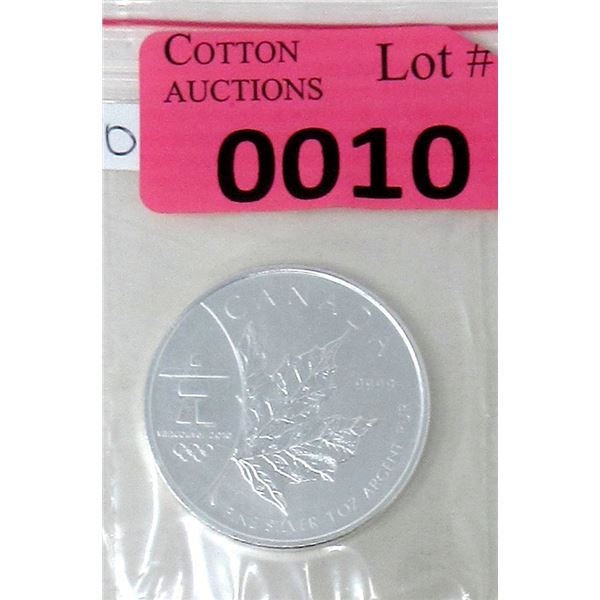 1 Oz .9999 Fine Silver 2008 Canada Maple Leaf Coin