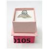 Image 2 : Sterling Silver Green Amethyst & Diamond Ring