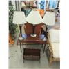Image 1 : 3 Table Lamps, Piano Bench & Magazine Rack