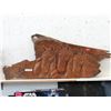 Image 1 : Carved Teak Root "Horses" Wall Art