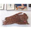 Image 1 : Carved Teak Root "Bears" Wall Art