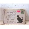 Image 1 : 8 New Metal "Cat" Novelty Signs - 9" x 12" each