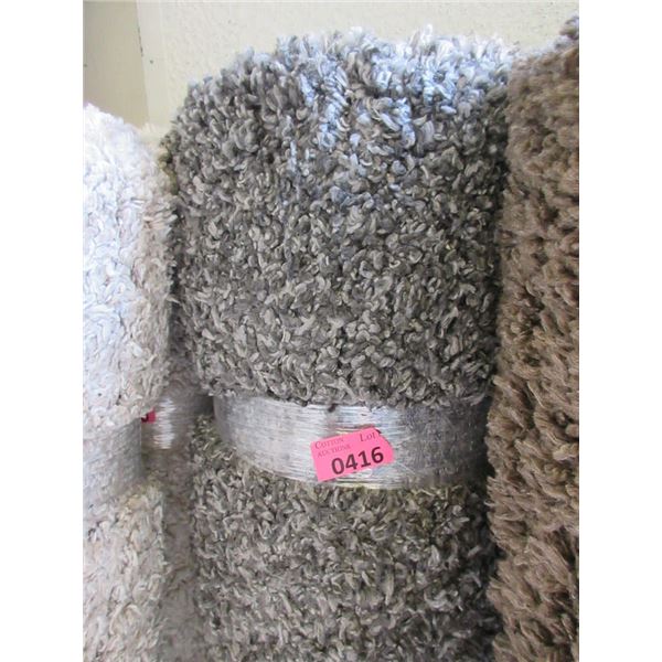 5' x 7' Charcoal Shag Area Carpet - Store Return