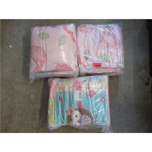 3 New Crib Bedding Sets