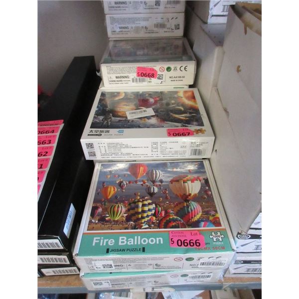 5 Assorted New 1000 Piece Puzzles in Sealed Boxes