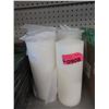 Image 1 : 6 New White Pillar Candles - 3" x 8" Tall