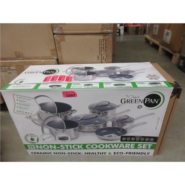 New 11 Piece Non-Stick Cookware Set