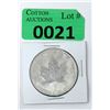 Image 1 : 1 Oz .9999 Fine Silver 2008 Canada Maple Leaf Coin