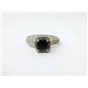 Image 1 : Sapphire & Diamond Sterling Silver Ring