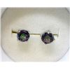 Image 1 : New Sterling Silver Mystic Topaz Stud Earrings