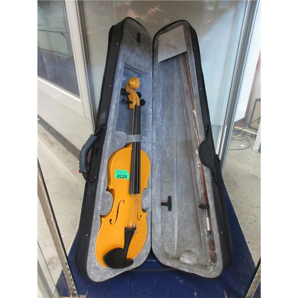 New Butterscotch 4/4 Violin with Bow and Case