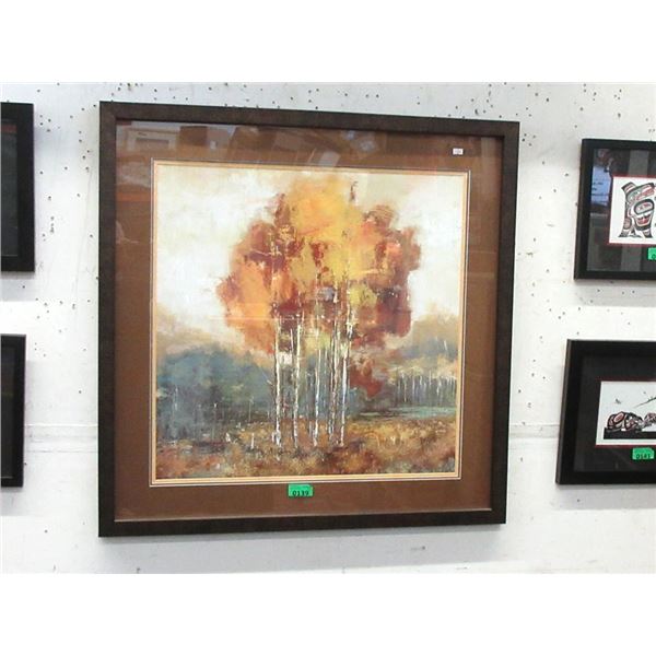 Large Triple Matted Autumnal Print