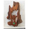 Image 1 : Carved Teak Root "Wolves" Wall Art