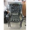 Image 1 : 3 Metal Framed Patio Chairs