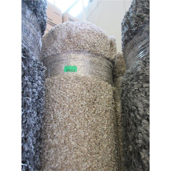 8' x 10' Beige Shag Area Carpet