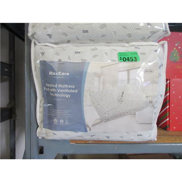 2 New Max Kare Heated Twin Mattress Pads