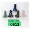 Image 1 : Five Hand Carved 1" Gemstone Penis