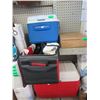 Image 1 : Zippered Bag of Bags and 2 Coolers