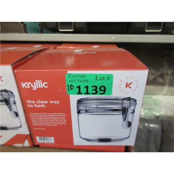 10 New Krylic 28 Oz. Acrylic Storage Containers