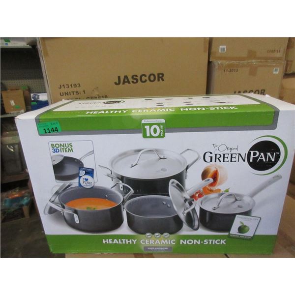 New 10 Piece Original Green Pan Cookware Set