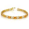 Image 1 : BRACELET 10.15ctw CERTIFIED DIAMOND & YELLOW SAPPHIRE