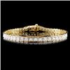 Image 1 : 14K Gold 1.48ctw Diamond Bracelet