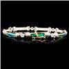 Image 2 : 14K Gold Enamel & 0.56ctw Diamond Bracelet