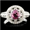 Image 1 : 18K Gold 1.43ctw Spinel & 0.47ctw Diamond Ring