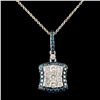 Image 1 : 14K Gold 1.11ctw Diamond Pendant