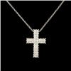 Image 1 : 14K Gold 0.64ctw Diamond Pendant