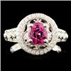 Image 1 : 18K Gold 1.69ct Spinel & 0.47ctw Diamond Ring