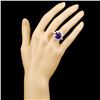 Image 4 : 14K Gold 5.57ct Amethyst & 0.50ctw Diamond Ring