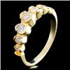 Image 1 : 14K Gold 0.58ctw Diamond Ring