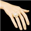 Image 3 : 18K Gold 11.50MM Pearl & 2.18ctw Diamond Ring