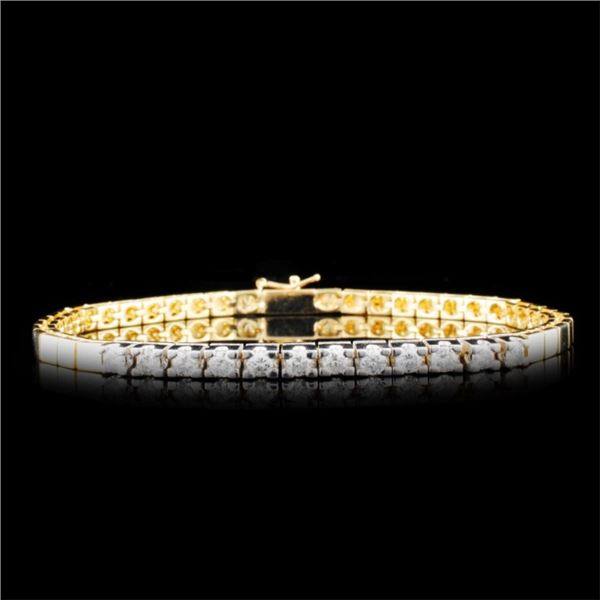 14K Gold 0.96ctw Diamond Bracelet