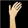 Image 4 : 18K Gold 13.00MM Pearl & 0.49ctw Diamond Ring